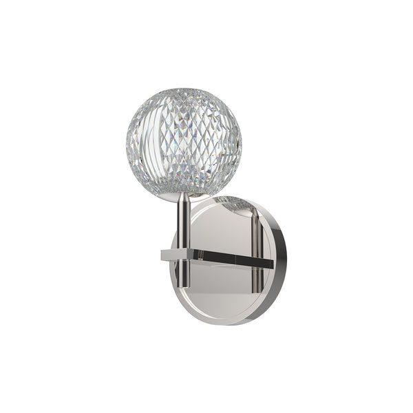 Marlowe Vanity-style 5" Wall Light, Polished Nickel