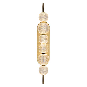 Cassia 28" Wall/Vanity Light, Natural Brass