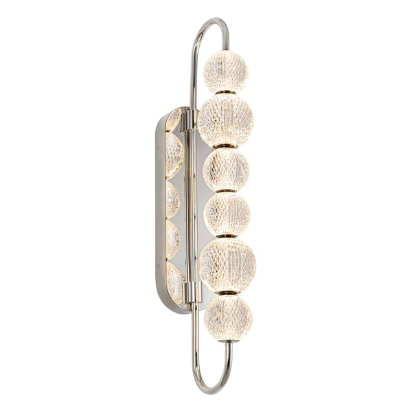 Marlowe Vanity-style 28" Wall Light, Polished Nickel