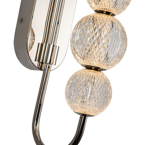 Cassia 28" Wall/Vanity Light, Polished Nickel