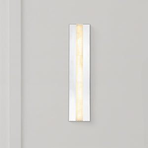 Solenne 5" Wall/Vanity Light, Polished Nickel/Alabaster
