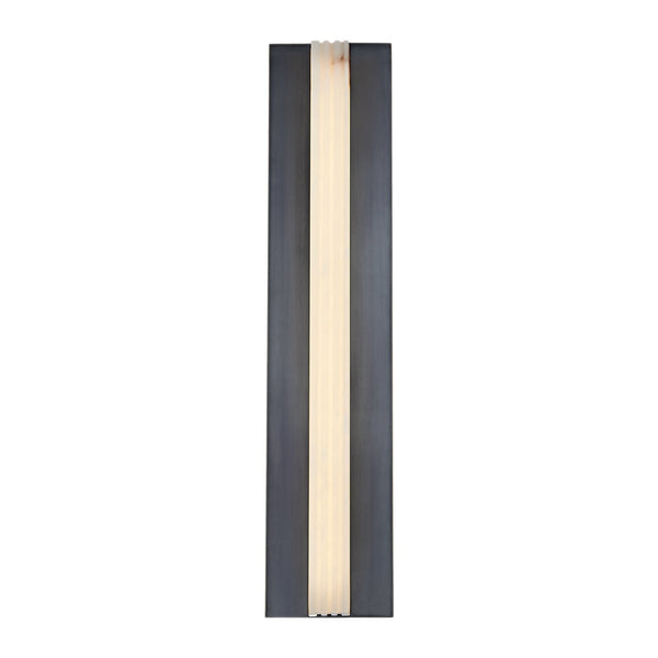 Solenne Vanity-style 23" Wall Light, Urban Bronze/Alabaster
