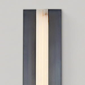 Solenne 5" Wall/Vanity Light, Urban Bronze/Alabaster