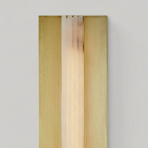 Solenne 5" Wall/Vanity Light, Vintage Brass/Alabaster