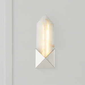 Regulus 12" Wall/Vanity Light, Polished Nickel/Alabaster