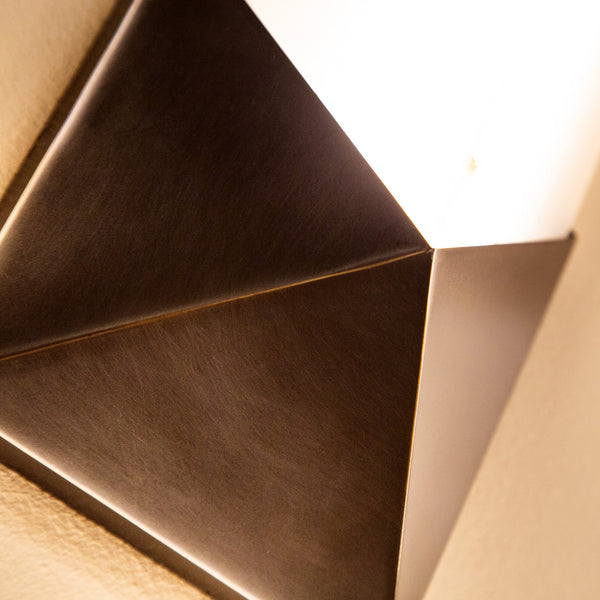 Regulus Vanity-style 12" Wall Light, Urban Bronze/Alabaster