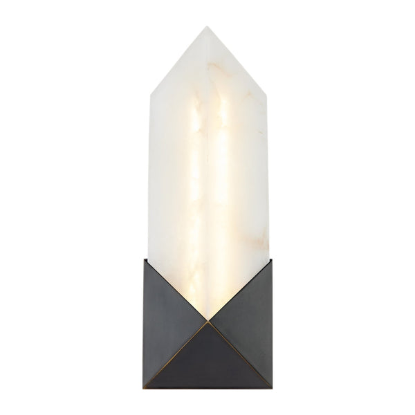 Regulus Vanity-style 12" Wall Light, Urban Bronze/Alabaster