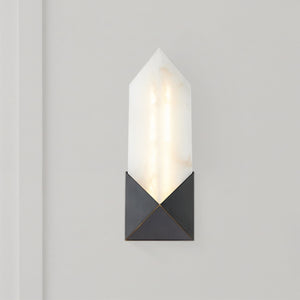 Regulus 12" Wall/Vanity Light, Urban Bronze/Alabaster