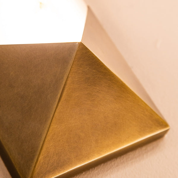 Regulus Vanity-style 12" Wall Light, Vintage Brass/Alabaster