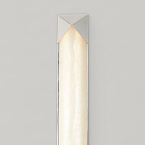Regulus 25" Wall/Vanity Light, Polished Nickel/Alabaster