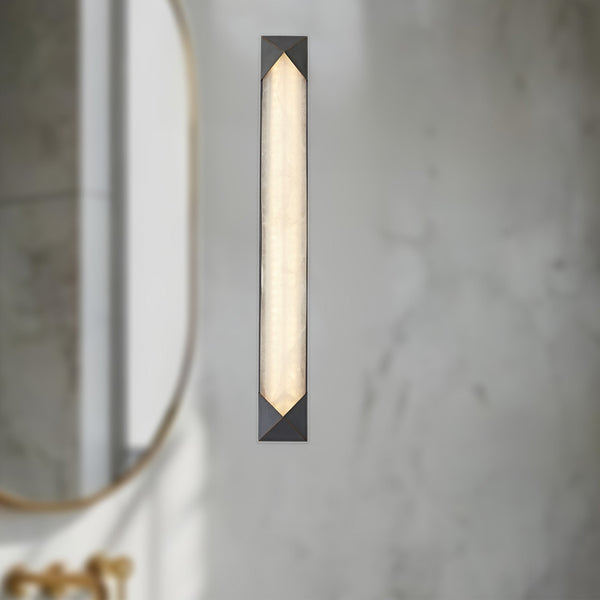 Regulus Vanity-style 25" Wall Light, Urban Bronze/Alabaster