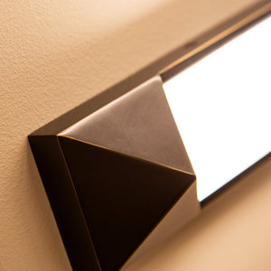 Regulus 25" Wall/Vanity Light, Urban Bronze/Alabaster