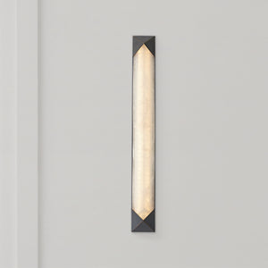 Regulus 25" Wall/Vanity Light, Urban Bronze/Alabaster