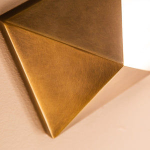 Regulus 25" Wall/Vanity Light, Vintage Brass/Alabaster