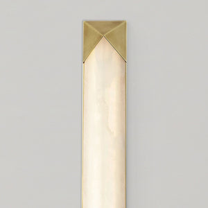 Regulus 25" Wall/Vanity Light, Vintage Brass/Alabaster