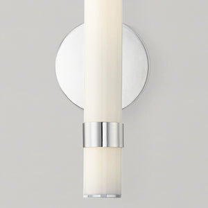 Mercer 14" Wall/Vanity Light, Polished Nickel/Glossy Opal