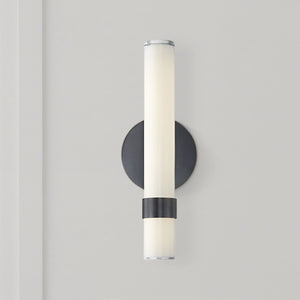 Mercer 14" Wall/Vanity Light, Urban Bronze/Glossy Opal