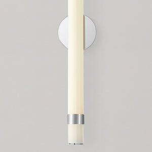 Mercer 30" Wall/Vanity Light, Polished Nickel/Glossy Opal