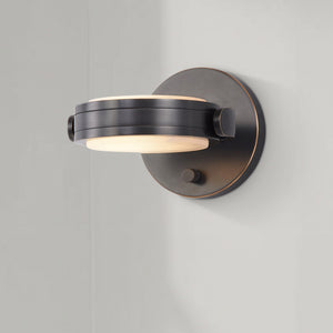 Comstock 7" LED Wall Light, Urban Bronze/Alabaster