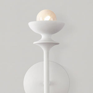 Arkady 4" Two-Light Wall Light, Antique White