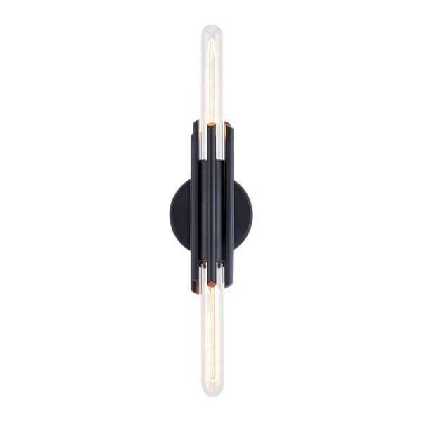 Axis 11" Two-Light Wall Light, Matte Black