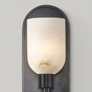 Muse 9" One-Light Wall Light, Urban Bronze/Alabaster