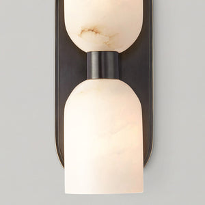 Muse 11" Two-Light Wall Light, Urban Bronze/Alabaster