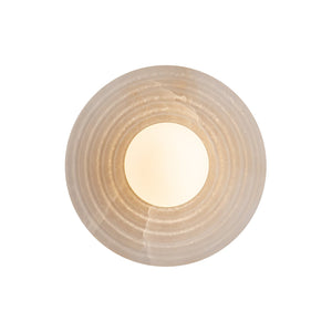 Manzanita 6" LED Wall/Vanity Light, Vintage Brass/Alabaster
