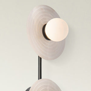 Manzanita 14" LED Wall/Vanity Light, Urban Bronze/Alabaster