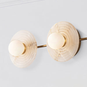 Manzanita 22" LED Wall/Vanity Light, Vintage Brass/Alabaster