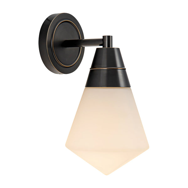 Thatchford 6" One-Light Wall/Vanity Light, Urban Bronze/Opal Matte Glass
