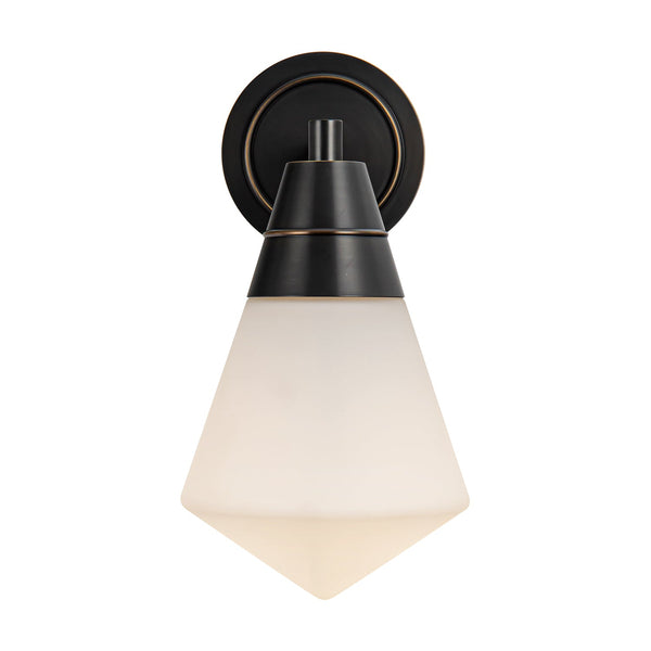 Thatchford 6" One-Light Wall/Vanity Light, Urban Bronze/Opal Matte Glass