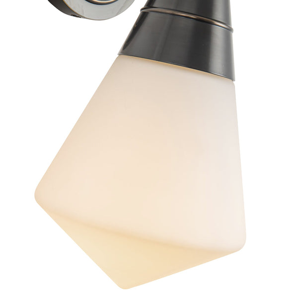Thatchford 6" One-Light Wall/Vanity Light, Urban Bronze/Opal Matte Glass