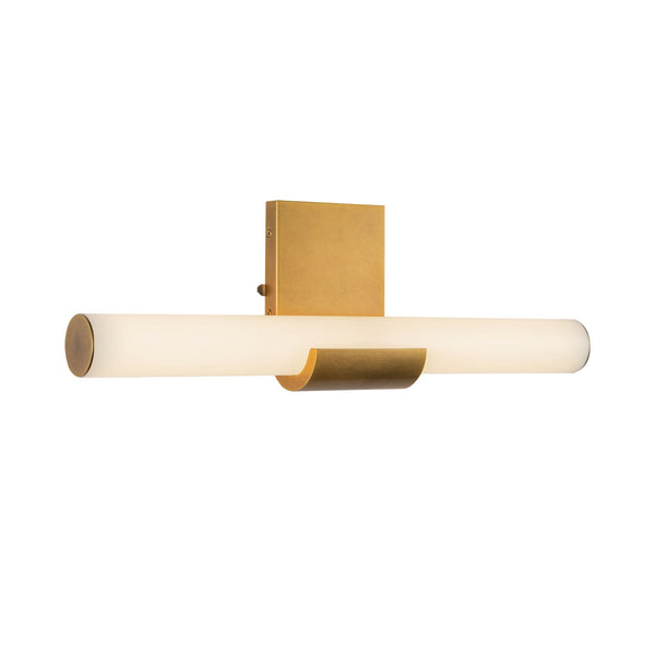 Novella 6" LED Vanity Light, Vintage Brass