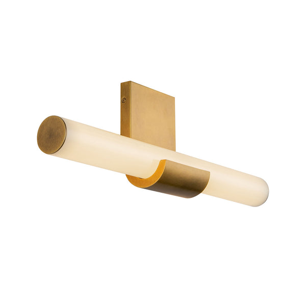 Novella 6" LED Vanity Light, Vintage Brass