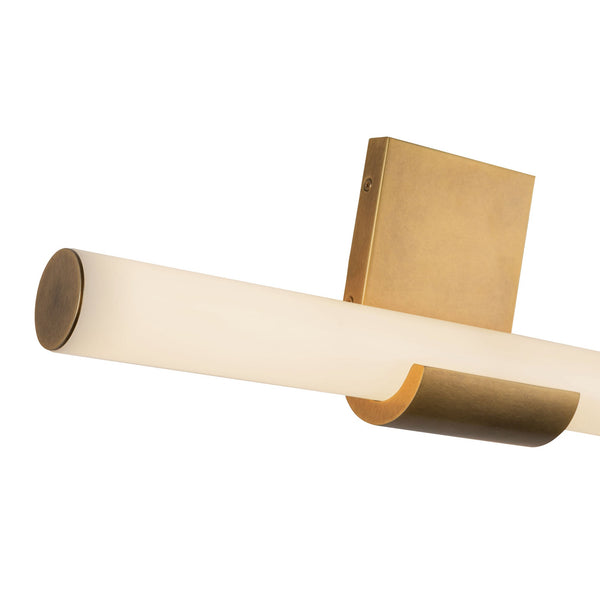 Novella 6" LED Vanity Light, Vintage Brass