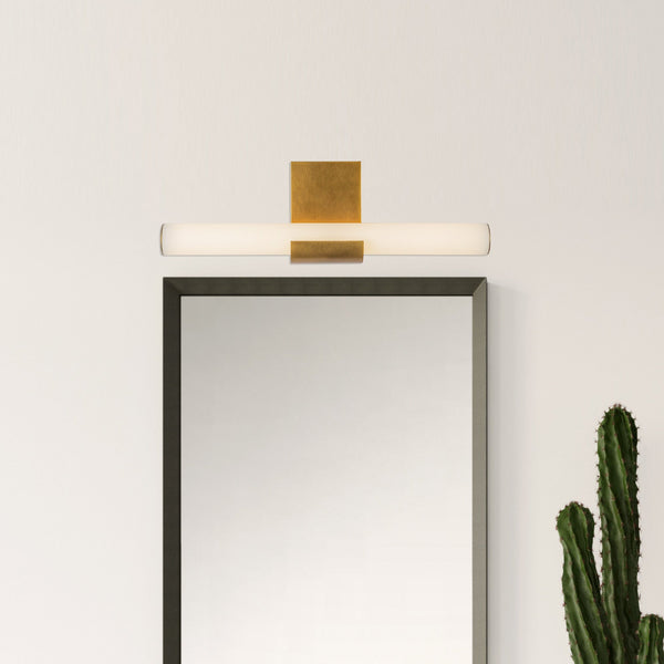 Novella 6" LED Vanity Light, Vintage Brass