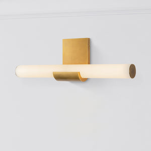 Novella 6" LED Vanity Light, Vintage Brass