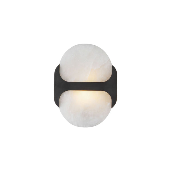 Aldrin 9" Wall/Vanity Light, Urban Bronze/Alabaster