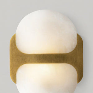 Aldrin 9" Wall/Vanity Light, Vintage Brass/Alabaster