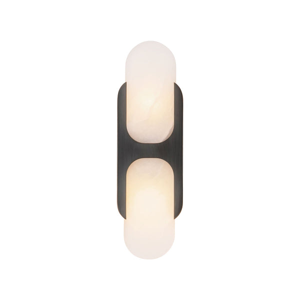Aldrin 14" Wall/Vanity Light, Urban Bronze/Alabaster