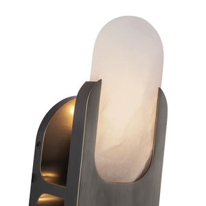 Aldrin 14" Wall/Vanity Light, Urban Bronze/Alabaster