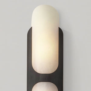 Aldrin 17" Wall/Vanity Light, Urban Bronze/Alabaster