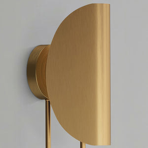 Sentaur 6" Vanity Wall Sconce, Aged Gold
