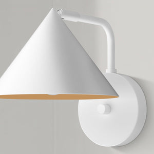 Aly 7" Vanity Wall Sconce, White