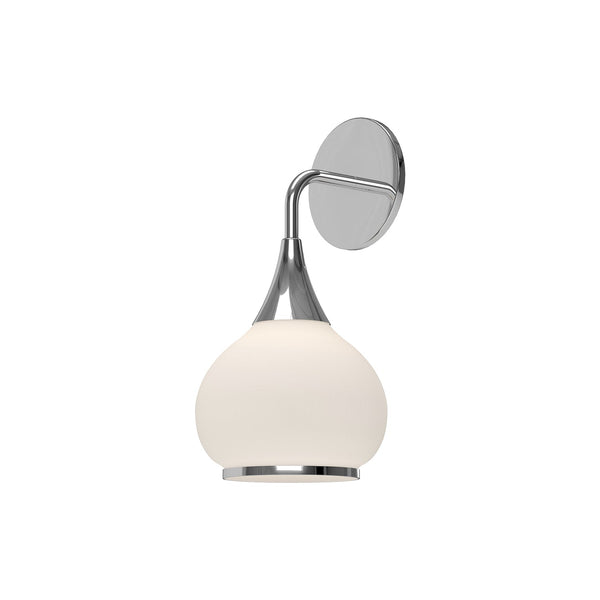 Hollis 6" One-Light Wall/Vanity Light, Chrome/Opal Matte Glass