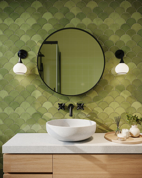 Hollis 6" One-Light Wall/Vanity Light, Matte Black/Opal Matte Glass