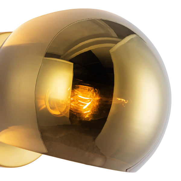 Wimberly 6" One-Light Wall/Vanity Light, Brushed Gold/Copper Glass