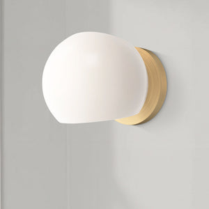 Wimberly 6" One-Light Wall/Vanity Light, Brushed Gold/Opal Matte Glass