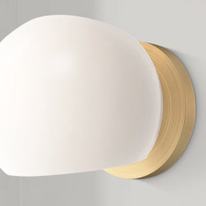 Wimberly 6" One-Light Wall/Vanity Light, Brushed Gold/Opal Matte Glass